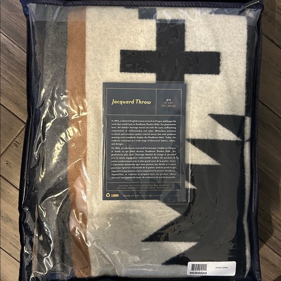 Pendleton Wool Blend Jacquard Throw - Picture 5 of 5